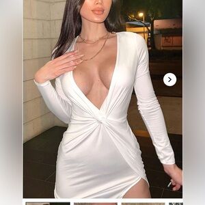 Fashion Nova White Mini Dress